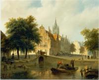 Bartholomeus Johannes Van Hove - Stadsgezicht, Delfzijl